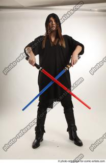 09 2018 01 ANGELIA STANDING POSE WITH LIGHTSABERS